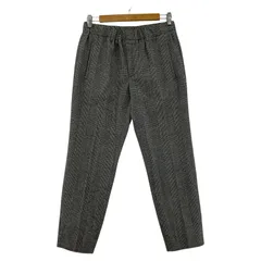 INCOTEX インコテックス チェック テーパードパンツ size48/ブラック×ホワイト