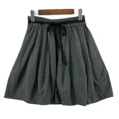 美品  adidas アディダス タグ付き ストライプ リボンスカート sizeS/ブラック系