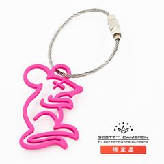 スコッティキャメロン ツアーラット ソフトタッチ キーフォグ キーホルダー ピンク 限定 Scotty Cameron Kye Fob Tour Rat Pink