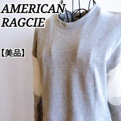 美品⭐️ アメリカンラグシー AMERICAN RAGCIE トレーナー スウェット ワンピース フレア Aライン 切り替え 透け感 シースルー シアー 日本製 japan 大きめ オーバーサイズ