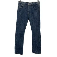 Wrangler デニムパンツ W34 ラングラー ブルー ジップアップ カジュアル アメカジ ジーンズ 古着卸 アメリカ仕入 2504-96