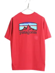 【お得なクーポン配布中!】 パタゴニア 両面 プリント 半袖 Tシャツ メンズ M / Patagonia アウトドア イラスト グラフィック バックプリント カットソー ワンポイント