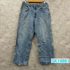 POLO JEANS ポロ デニムジーンズパンツ ライトブルー BANNER JEAN ジップフライ 31×30 実寸W32in 3669YAI1157 USA 海外輸入 古着 SK10861