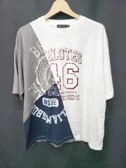 ◇ ⊂ niko and … ニコアンド 半袖 Tシャツ カットソー サイズM ホワイト グレー ネイビー メンズ E  【1506110013507】