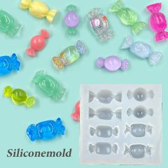 キャンディー モールド シリコン型 シリコンモールド レジン型 飴 あめ アメ レジンアクセサリー 1個 mold-414 GreenRoseYumi