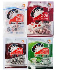 【迅速発送】大白兎 ミルクキャンディー オリジナル、あずき、チョコレート、抹茶味4点お試しセット 大白兔糖 ソフトキャンディー