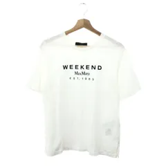 MAX MARA マックスマーラーウィークエンド サイドスリット半袖カットソー サイズ:L ロゴ刺繍/Tシャツ 24SS   ホワイト レディース / 241019000099のサムネイル