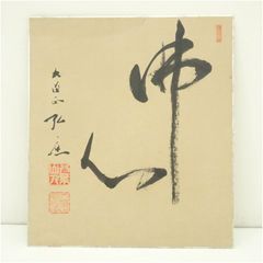 瀧直下三千丈・ひとの絵」 大徳寺 瑞峯院 前田昌道老師 筆 色紙 - メルカリ