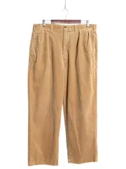 【お得なクーポン配布中!】 90s ラルフローレン 太畝 コーデュロイ パンツ メンズ 実寸 36 25.5 古着 オールド ストレート スラックス ツータック ストレッチ ブラウン