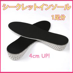 シークレットインソール 4cm 身長アップ 男女兼用 中敷