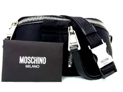■新品■未使用■ MOSCHINO モスキーノ Couture Wars ナイロン ワンショルダー ボディバッグ ウエストバッグ ブラック系 AM7915