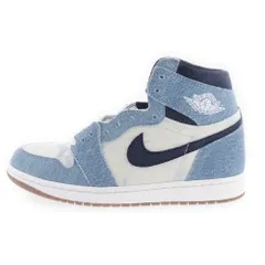 NIKE (ナイキ) AIR JORDAN 1 RETRO HIGH OG DENIM FQ2947-100 エア ジョーダン 1 レトロ ハイ オリジナル デニム ハイカットスニーカー インディゴ/ホワイト US9/27cm