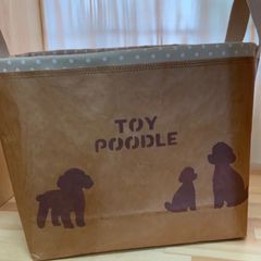 ハンドメイド　米袋収納ケース　プードル