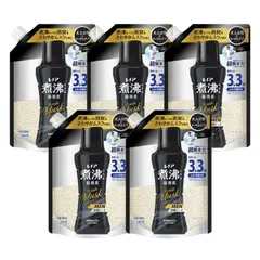 【 新品 未開封 】 P＆G (ケース販売)レノア煮沸レベル消臭抗菌ビーズMEN清潔感あふれるムスクの香りつめかえ用超特大×5個 未使用 送料無料