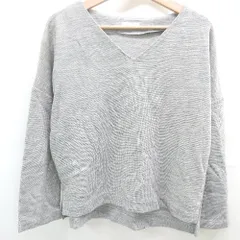 ◇ ⊇ BEAUTY & YOUTH ビューティアンドユース Vネック 長袖 ニット セーター 表記なし ライトグレー レディース E  【1506110005557】