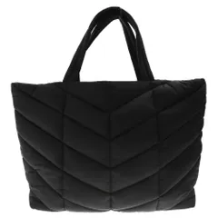 SAINT LAURENT PARIS (サンローランパリ) 23SS PUFFER TOTE パファートート ナイロンキルティングトートバッグ ブラックのサムネイル