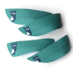 ドイツ ネームタグ5枚 ふくろう お名前 なまえ 記名 梟 バード 鳥 W-0828