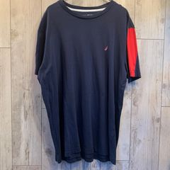 NAUTICA 半袖Tシャツ ネイビー ビッグサイズ【メンズXL】