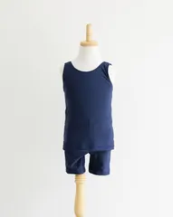 スクール水着 セパレート型 スパッツタイプ UVカット 紫外線対策加工 女子 上下セット キッズ ジュニア 紺 スイミングスクール スポーツクラブ ジム 水泳教室 学校 制服 スイミング 女の子 120/130/140/150/160/170