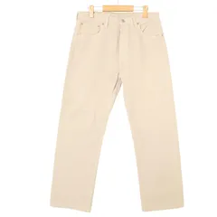 90年代 USA製 Levi's リーバイス 501-0125 カラーデニムパンツ アイボリー(メンズ W33 L30)中古 古着 A5098