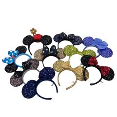 186001　④★美品★　東京ディズニーリゾート　ミニーちゃん　カチューシャ　スパンコール　まとめ売り☆