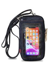 【人気商品】財布 ベルトポーチ ストラップ スキミング防止 ウエストバッグ RFID スマホケース パスポートケース サコッシュ ポシェット 大容量 ボディバッグ 携帯 ウエストポーチ 小物入れ ショルダーバッグ 斜めがけ 岡山デニム 大人 入れたまま操作 ア