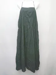 ◇ ⊂ FREAK'S STORE フリークスストア ロング丈 キャミ ワンピース サイズF ブラック レディース P  【1409090007293】