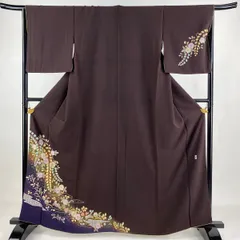 桐屋翠山工房謹製辻ヶ花付下げやまと落款入丈160.5裄65cmやまとAG25 付下げ 身丈165.5cm 裄丈68.5cm L 袷 翠山工房 やまと 落款