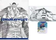 【中古】クリアファイル エドワード・ニューゲート＆マルコ A4クリアファイル＆ステッカー＆マスクケース 「一番くじ ワンピース 難攻不落ノ懐刀」 H賞