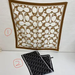 コーチ新品シグネチャー柄ストール大判綺麗なターコイズブルー