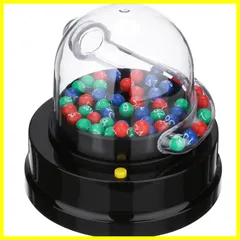【在庫処分】電動 ビンゴゲーム ビンゴマシーン 幸運番号 ロトマシーン 宝くじ 公平 抽選機 透明 ビンゴゲームセット NOLITOY ボール49個