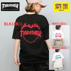 THRASHER スラッシャー 半袖 Tシャツ レディース バックプリント バーニングハート BLK1(黒1) WHT1(白1) WHT2(白2) 252TH2ST030 【ムラスポ公式】のサムネイル