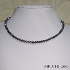 高純度テラヘルツ鉱石 六芒星ペンダントネックレス キラキラ ボタン 