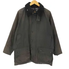 バブアー Barbour 縦ワラント 英国製 裏地チェック  BEAUFORT WAX JACKET ビューフォート ワックス ジャケット 縦ワラント メンズ 表記無 のサムネイル