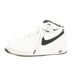 ナイキ NIKE Air Force 1 Mid スニーカー ハイカット レースアップ ロゴ 27.5cm 白 ホワイト DV0806-101 /AO2