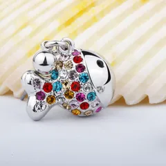 IUHA カラフル魚モチーフピアス スワロフスキー社製のクリスタル アクセサリー ギフト