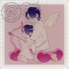 【中古】コースター 三上廉＆工藤夏稀(ふたりあそび/ミニキャラ) アクリルコースター/あがた愛 「Qpa DRINK STAND × きゃらドリ !!BLANC LOVE LETTER FROM...!!」 対象ドリンク有償特典