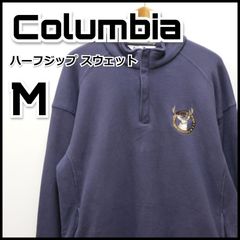 Columbia コロンビア ハーフジップ スウェット M 刺繍 古着 古着