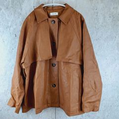 LAGUA GEM ラグアジェム 無地 テーラードジャケット　レザージャケット Fサイズ ◇〇