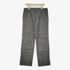 AULICO リネンデニムパンツ 定価18000円 サイズL パンツ ネイビー メンズ アウリコ【中古】5-0610M♪