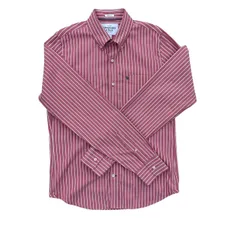 Abercrombie & Fitch アバクロンビーアンドフィッチ ストライプ シャツ ボタンダウン メンズ Lサイズ