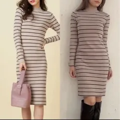 ROYAL PARTY 洗えるニットワンピース