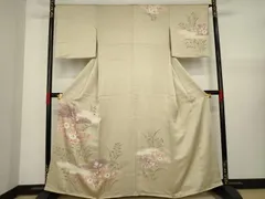 平和屋着物●訪問着　辻が花　絞り　エ霞花文　正絹　逸品　AAAY4708ck