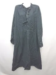 ◇ ARMY TWILL アーミーツイル 長袖 膝下丈 ワンピース サイズFREE ブラック レディース P  【1405290017223】のサムネイル