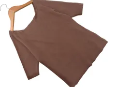 apart by lowrys アパートバイローリーズ リブ ニット セーター sizeL/茶 ■◆ レディース