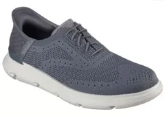 スケッチャーズ 205303 SKECHERS Slip-ins GARZA PALMA ハンズフリー スリップインズ メンズスニーカー スリッポンスニーカー スリッポンシューズ 立ったまま履ける靴 手を使わず履ける靴 ガルザ パルマ 靴 CHAR チャコール
