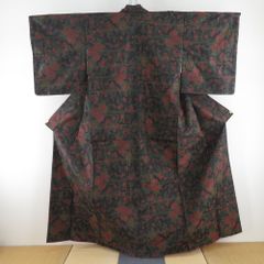 大島紬★バチ襟 着物 お得なエブリデイロープライス】 【本場大島紬】 経双絣・バチ衿 ≪御