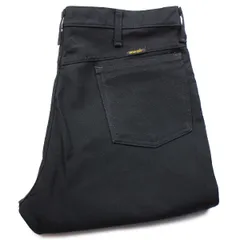 00s メキシコ製 Wranglerラングラー 82BK ランチャードレスジーンズ ポリエステルパンツ ブラック W36 L30★47 スタプレ オールド フレア