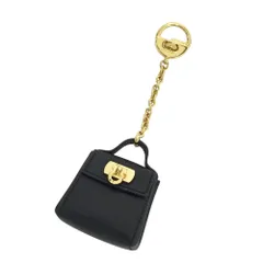 Salvatore Ferragamo サルヴァトーレ フェラガモ 22-5641 チャーム ガンチーニ バッグモチーフ  ブラック系  [240101366805]