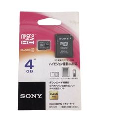 SONY　microSDHC　メモリーカード　4GB